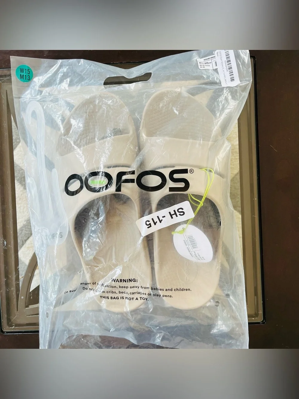OOFOS OOahh Size Men's 13/ Women's 15 Unisex Slide Sandals - Nomad